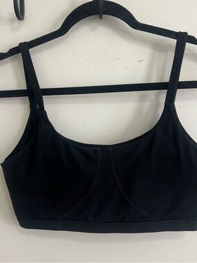 BuffBunny Black Supportive Sports Bra Gym Yoga Workout Loungewear Athleisure